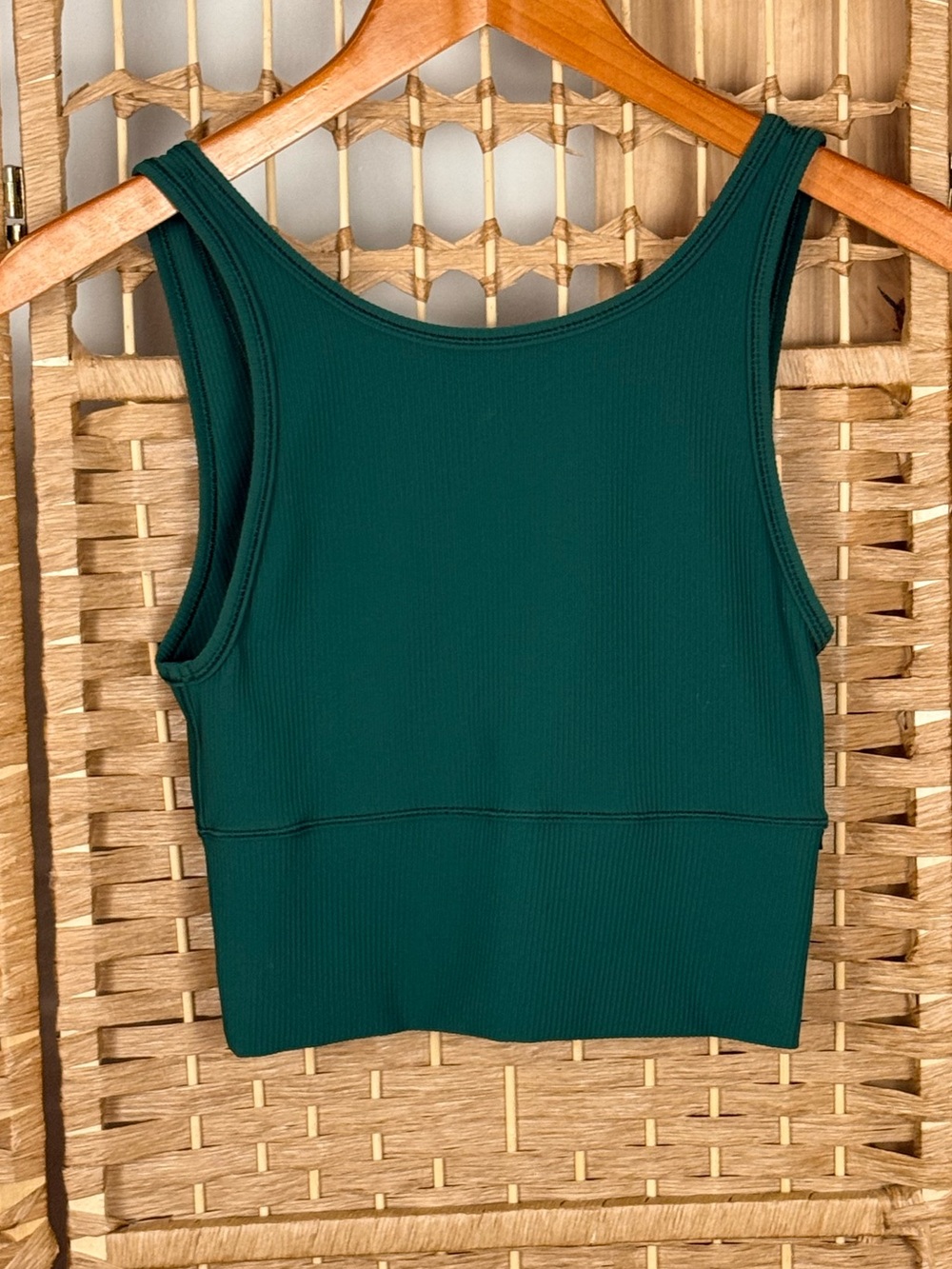 Lululemon Power Pivot Ribbed Tank Green Approx Size XS/S